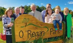 Members of Dr. O' Regans Family at the opening of O' Regan Park in Oct 2013