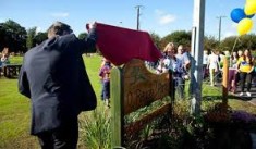 Members of The O' Regan Family and Canon Reuben Butler at official unveiling 