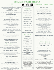 Cafe Menu Summer 2018 latest